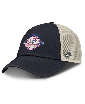 Nike Men's Navy/Natural New York Yankees Cooperstown Collection Club Trucker Adjustable Hat