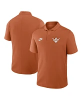 Nike Men's Texas Orange Texas Longhorns Primetime Victory Legacy Vault Logo Performance Polo Shirt
