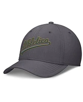 Nike Men's Gray Athletics Swoosh Performance Flex Hat