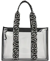Dkny Arena Large See Through Tote Bag with Pouch