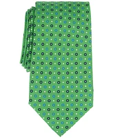Men's Classic Circle & Square Print Silk Tie