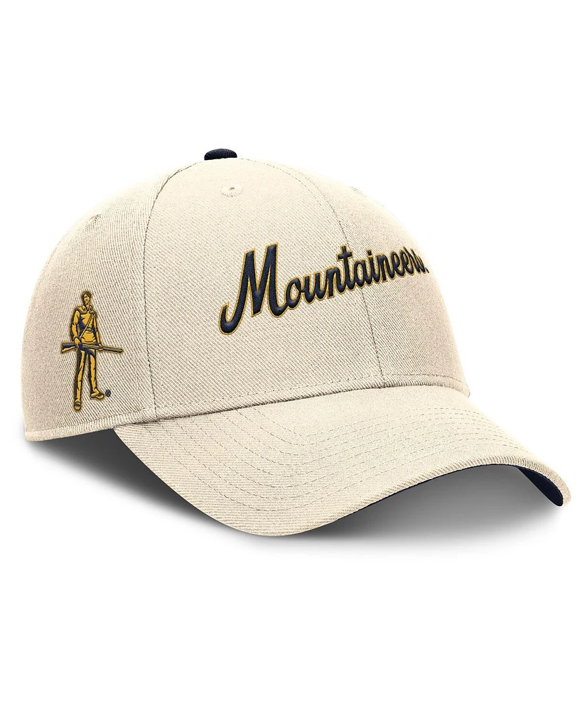 Nike Men's Natural West Virginia Mountaineers Primetime Rise Adjustable Hat