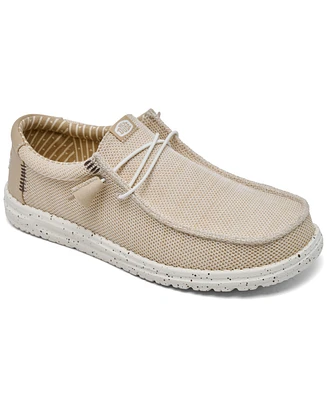 Hey Dude Men's Wally Stretch Slip-On Casual Moccasin Sneakers from Finish Line