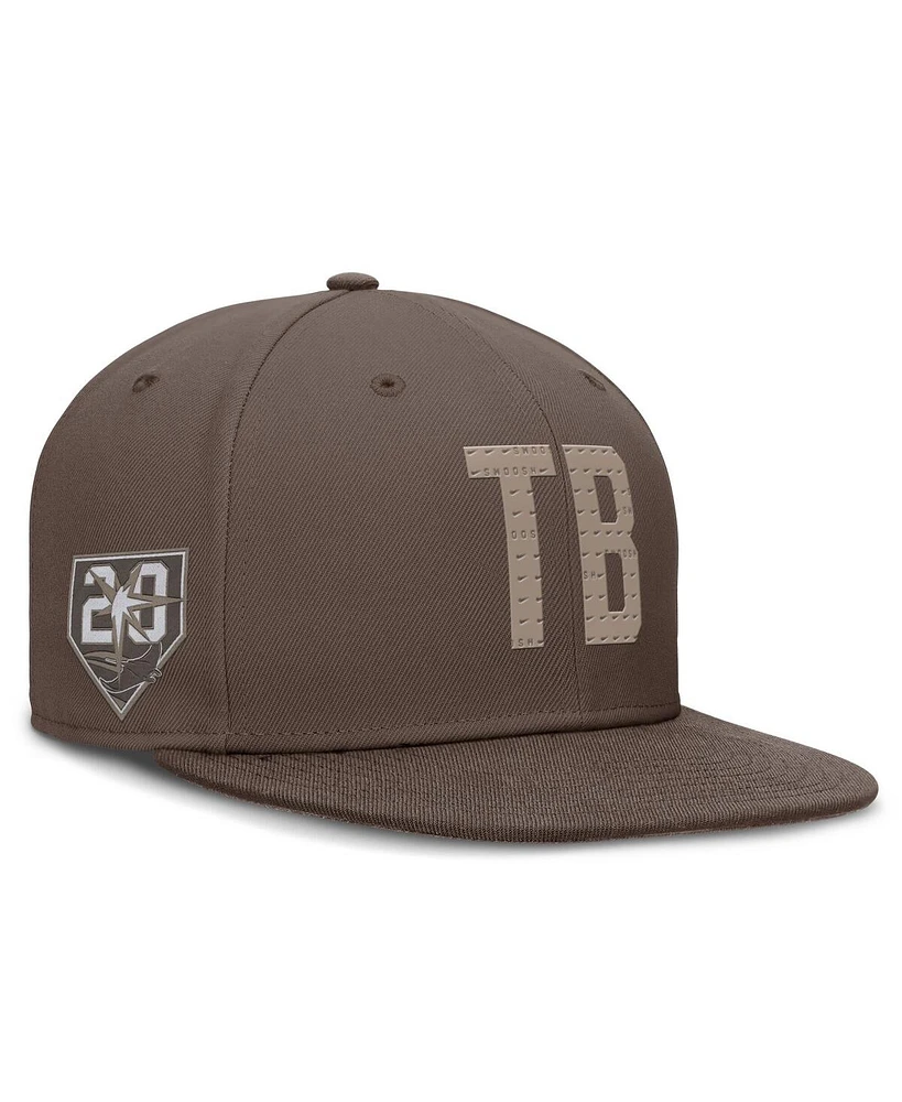 Nike Men's Brown Tampa Bay Rays True Statement 20th Anniversary Performance Fitted Hat
