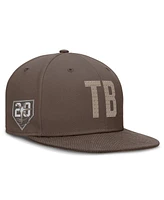 Nike Men's Brown Tampa Bay Rays True Statement 20th Anniversary Performance Fitted Hat