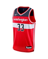 Nike Big Boys and Girls Kyle Kuzma Red Washington Wizards Swingman Jersey