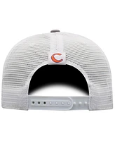 Top of the World Men's Gray/White Clemson Tigers Victory Baseline Trucker Adjustable Hat