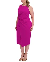 Siena Plus Side-Knot Midi Dress