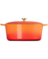 Le Creuset Signature 15.5-Qt. Flamme Doree Oval Oven with Crucible Knob - 100th Anniversary Edition