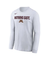 Nike Men's White Minnesota Golden Gophers 2025 On-Court Bench Long Sleeve T-Shirt