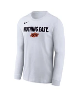 Nike Men's White Oklahoma State Cowboys 2025 On-Court Bench Long Sleeve T-Shirt