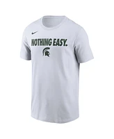 Nike Men's White Michigan State Spartans 2025 On-Court Bench T-Shirt