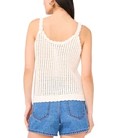 1.state Women's Pointelle Knit Tank Top
