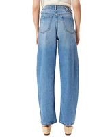 Sam Edelman Women's High-Rise Barrel-Leg Jeans