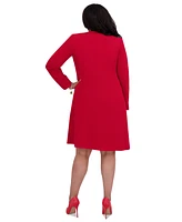 Kasper Women's Piping-Trim Long Jacket, Regular & Plus Sizes