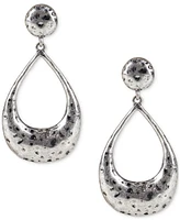 Patricia Nash Hammered Finish Teardrop Door Knocker Drop Earrings