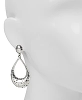 Patricia Nash Hammered Finish Teardrop Door Knocker Drop Earrings