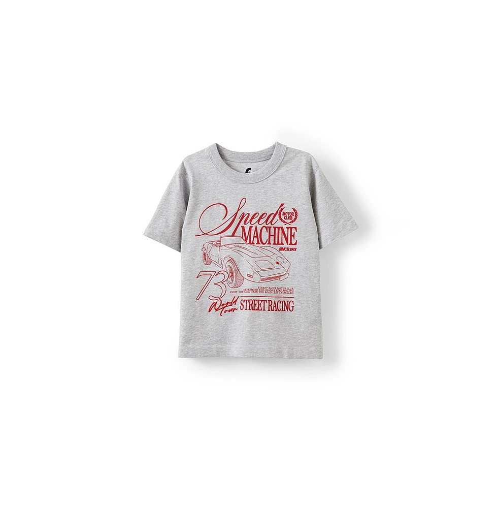 Cotton On Little Boys Jonny Short Sleeve Graphic Print Tee