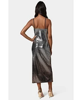 Bebe Women's Ombre Sequin Maxi Slip Dress