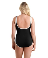 Shapesolver Sport By Mimi Flamingo Women's Side Panel Tank One Piece Swimsuit