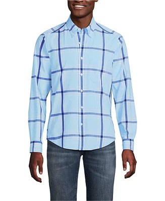 Lands' End Men's Traditional Fit Essential Lightweight Poplin Shirt