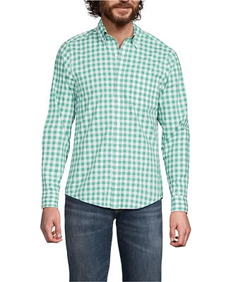 Lands' End Men's Traditional Fit Essential Lightweight Poplin Shirt