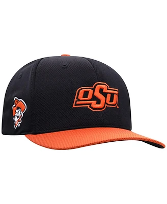 Top of the World Men's Black Oklahoma State Cowboys Reflex Fitted Hat