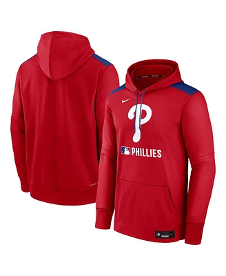 Nike Men's Red Philadelphia Phillies Authentic Collection Performance Pullover Hoodie