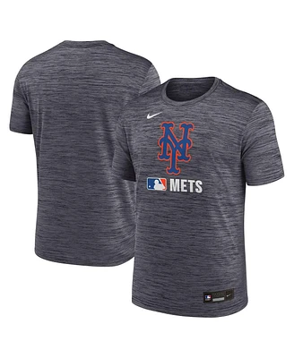 Nike Men's Black New York Mets Authentic Collection Velocity Performance Practice T-Shirt