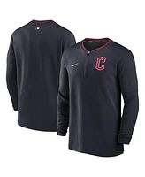 Nike Men's Navy Cleveland Guardians Authentic Collection Performance Half-Zip Sweatshirt