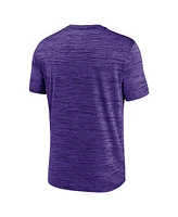 Nike Men's Purple Lsu Tigers Velocity Baseball Wordmark Stack Performance T-Shirt