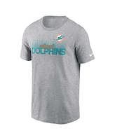 Nike Men's Heather Gray Miami Dolphins Local Essential T-Shirt