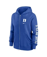 Nike Women's Royal Duke Blue Devils Oversize Lockup Phoenix Full-Zip Hoodie Jacket