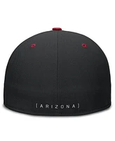 Nike Men's Black/Red Arizona Diamondbacks True Primetime Two-Tone Performance Fitted Hat