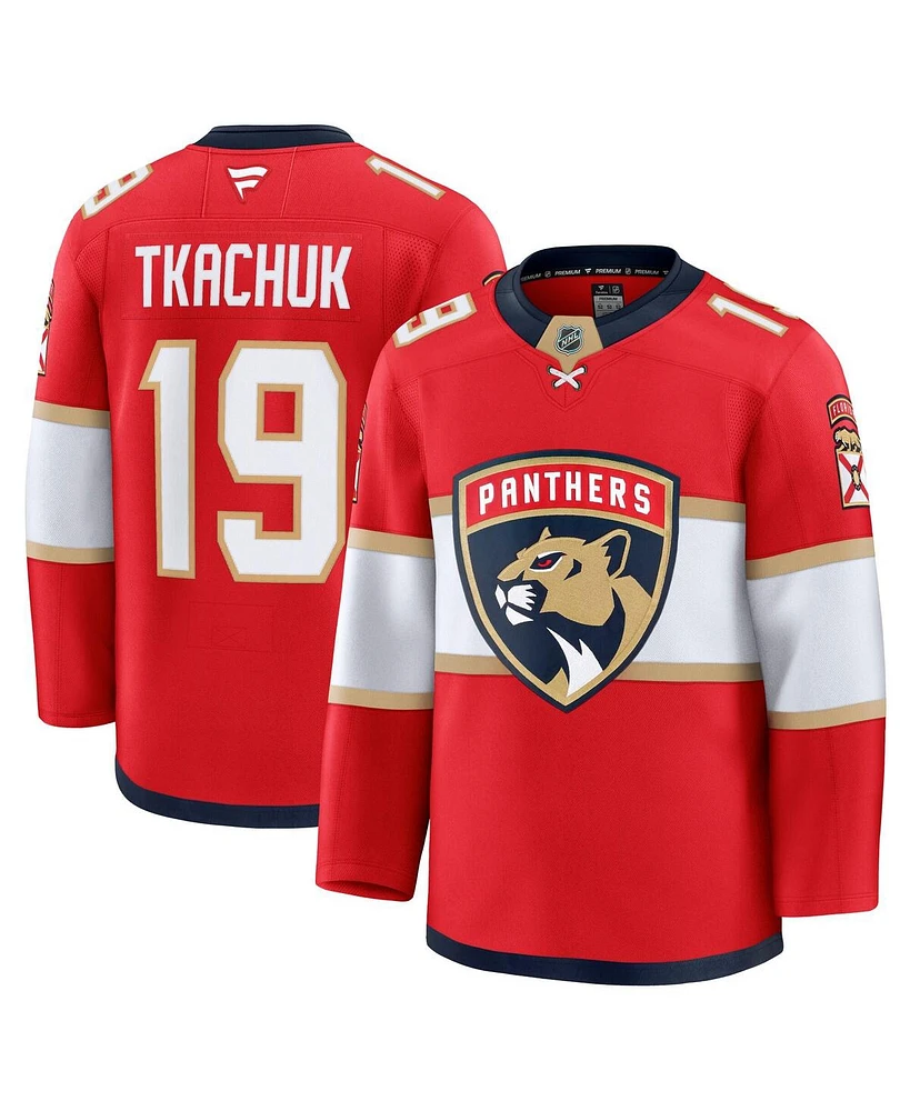 Fanatics Men's Matthew Tkachuk Red Florida Panthers Home Premium Jersey