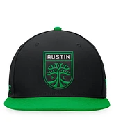 Fanatics Men's Black/Green Austin Fc Downtown Snapback Hat