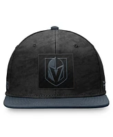 Fanatics Men's Black/Charcoal Vegas Golden Knights Authentic Pro Rink Snapback Hat