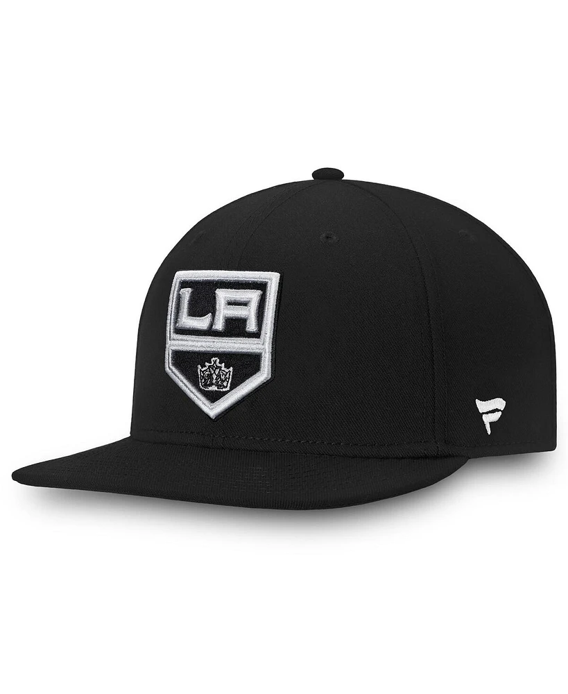 Fanatics Men's Black Los Angeles Kings Core Fitted Hat
