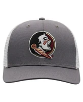 Top of the World Men's Gray/White Florida State Seminoles Victory Baseline Trucker Adjustable Hat