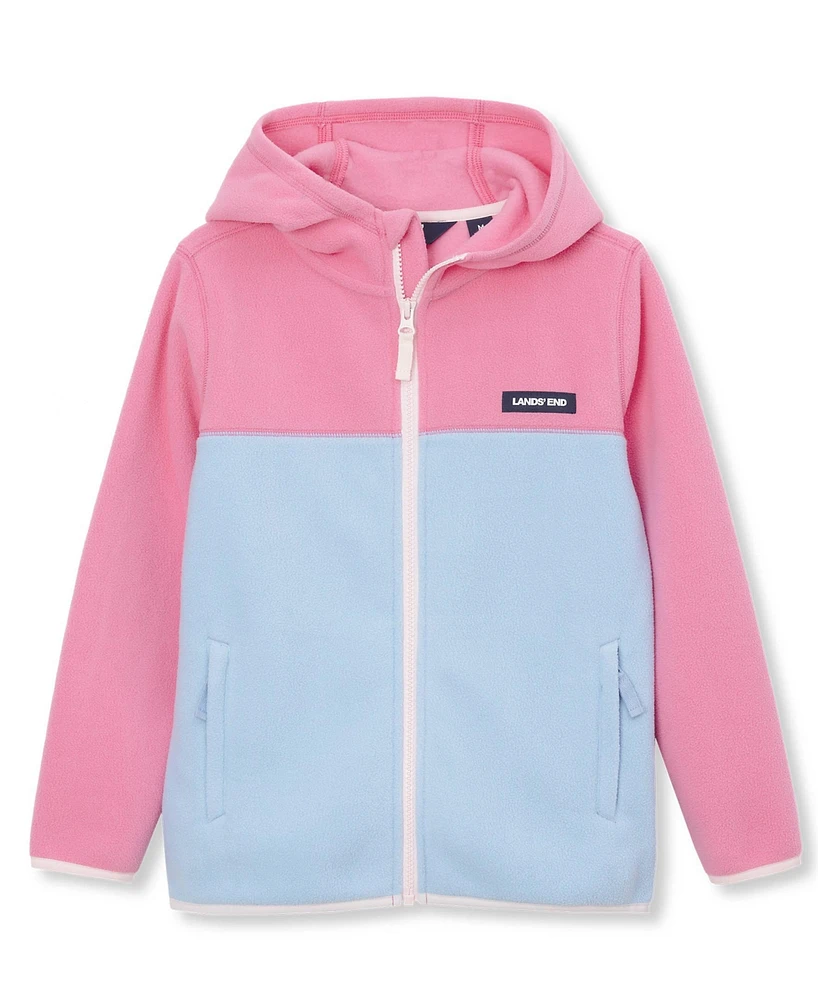 Lands' End Girls Fleece Full Zip Jacket with Hood
