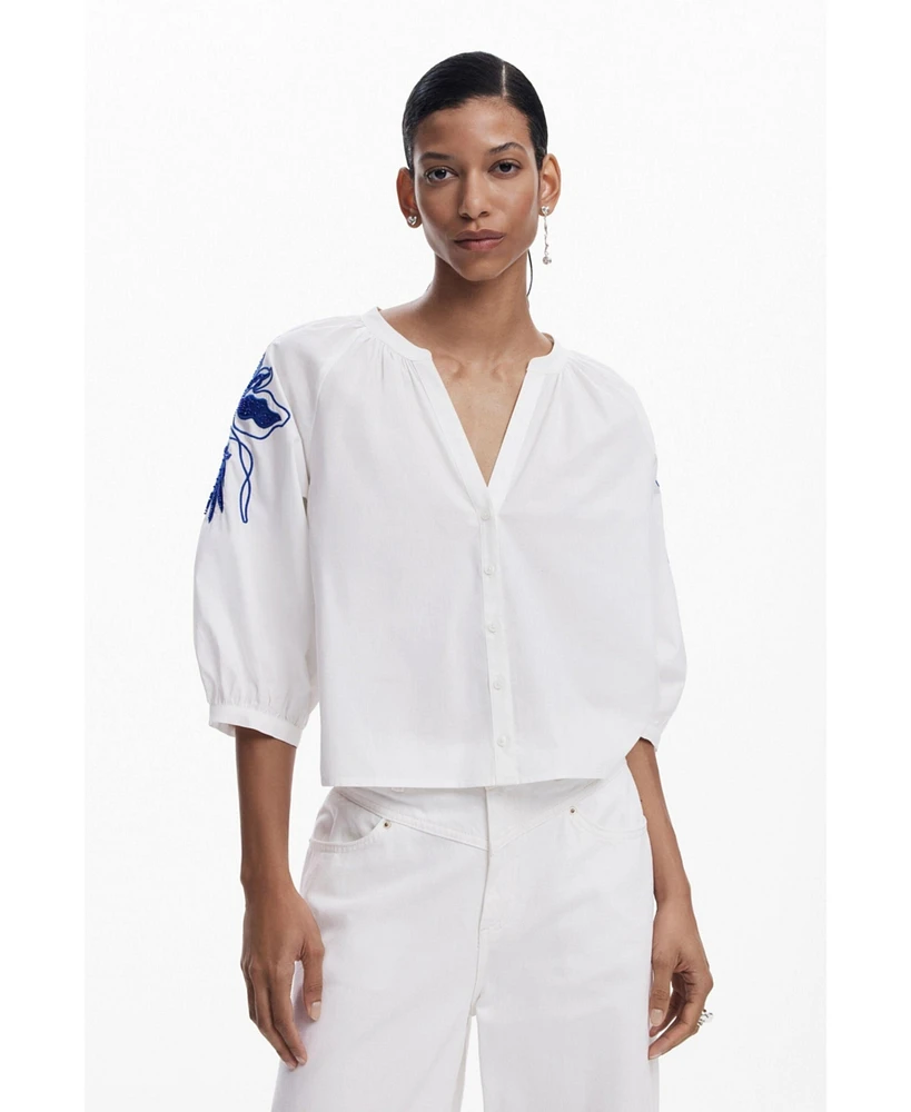 Desigual Women's Peasant blouse