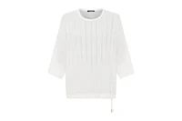 Olsen Women's Embellished Waffle Knit Pullover