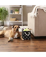 Bone Dry Collapsible Pet Storage Bin Trellis Paw Print