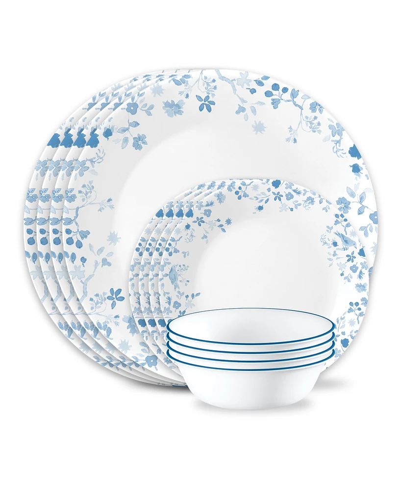 Corelle Garden Song 12-Pc. Dinnerware Set, Service for 4