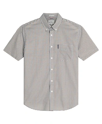 Ben Sherman Men's Geo-Print Short Sleeve Shirt