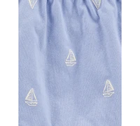 Carter's Toddler Girls Sailboat-Print Tank Top & Shorts, 2 Piece Set