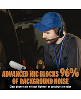 Noise-Canceling Wireless Headset with Ambidextrous Microphone