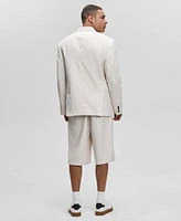 Mode Of One Mens Relaxed Fit Speckled Textured Blazer Shorts Exclusively At Macys
