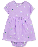 Carter's Baby Girls Cotton Floral-Print Bodysuit Dress