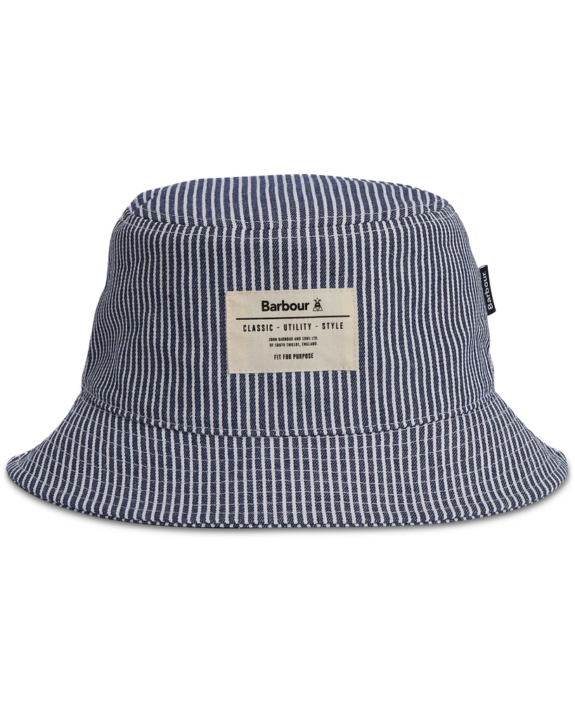 Barbour Men's Tynedale Stripe Logo Bucket Hat